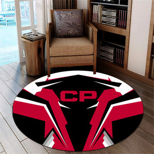 Railspirit Canadian Pacific Railroad Round Mat Strong Line Style Rug All Over Print