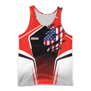 Railspirit Personalized Fleischmann And Western Railroad Men Tank Top American Eagle Vintage Train Shirt