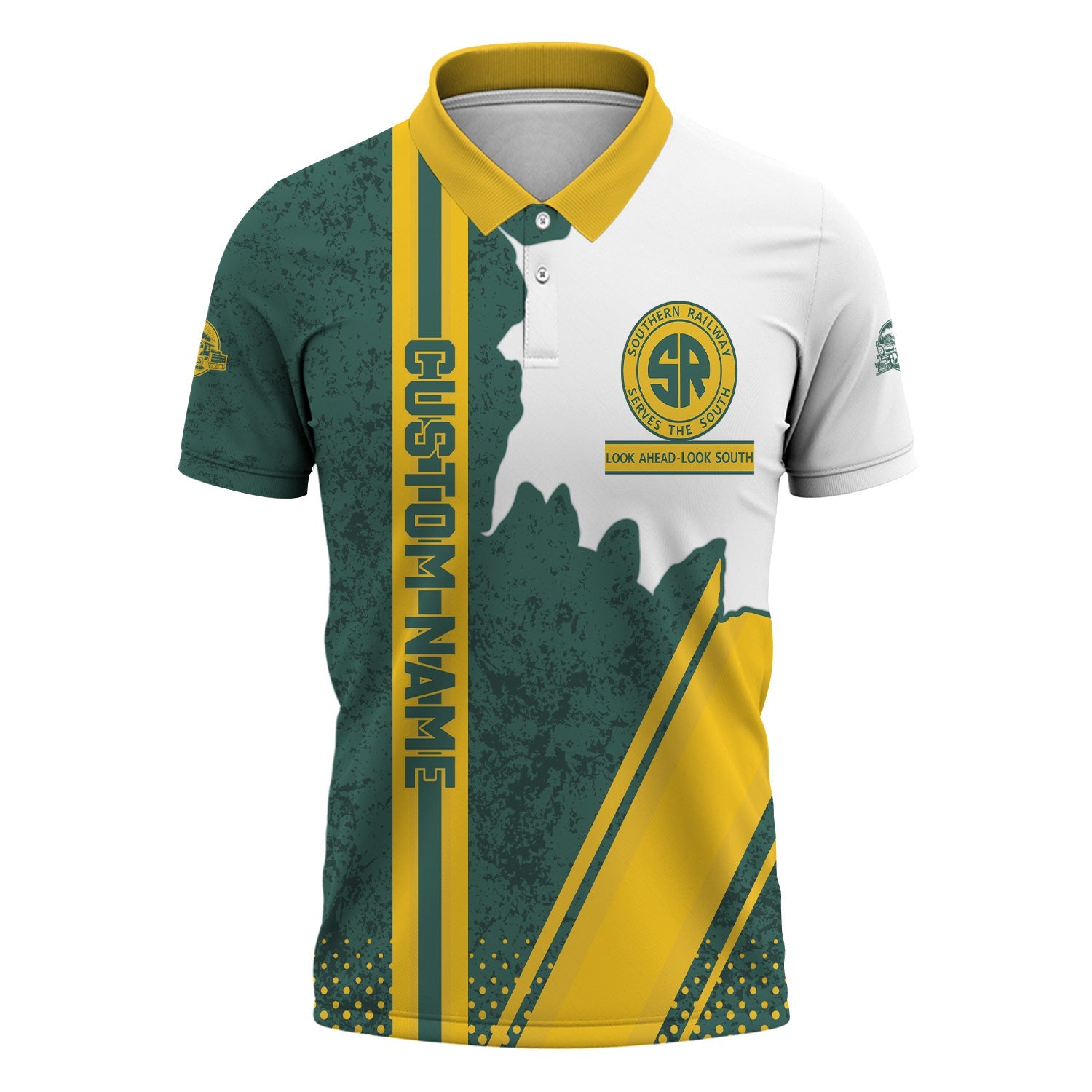 Railspirit Personalized Southern Railway U.S Polo Shirt SOU All Over Printed Unisex Shirt