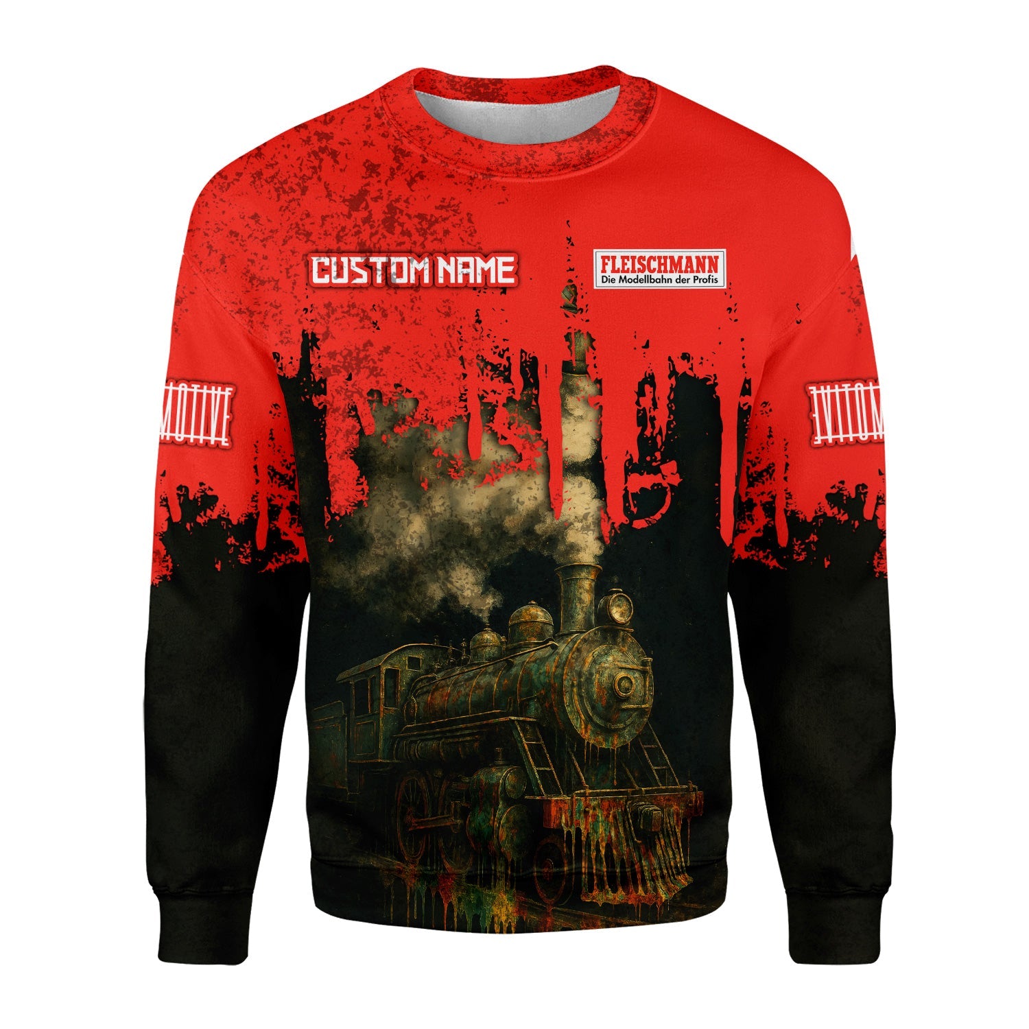 Railspirit Personalized Fleischmann And Western Railroad Sweatshirt Vintage Train Art Style Shirt For Locomotive Fans