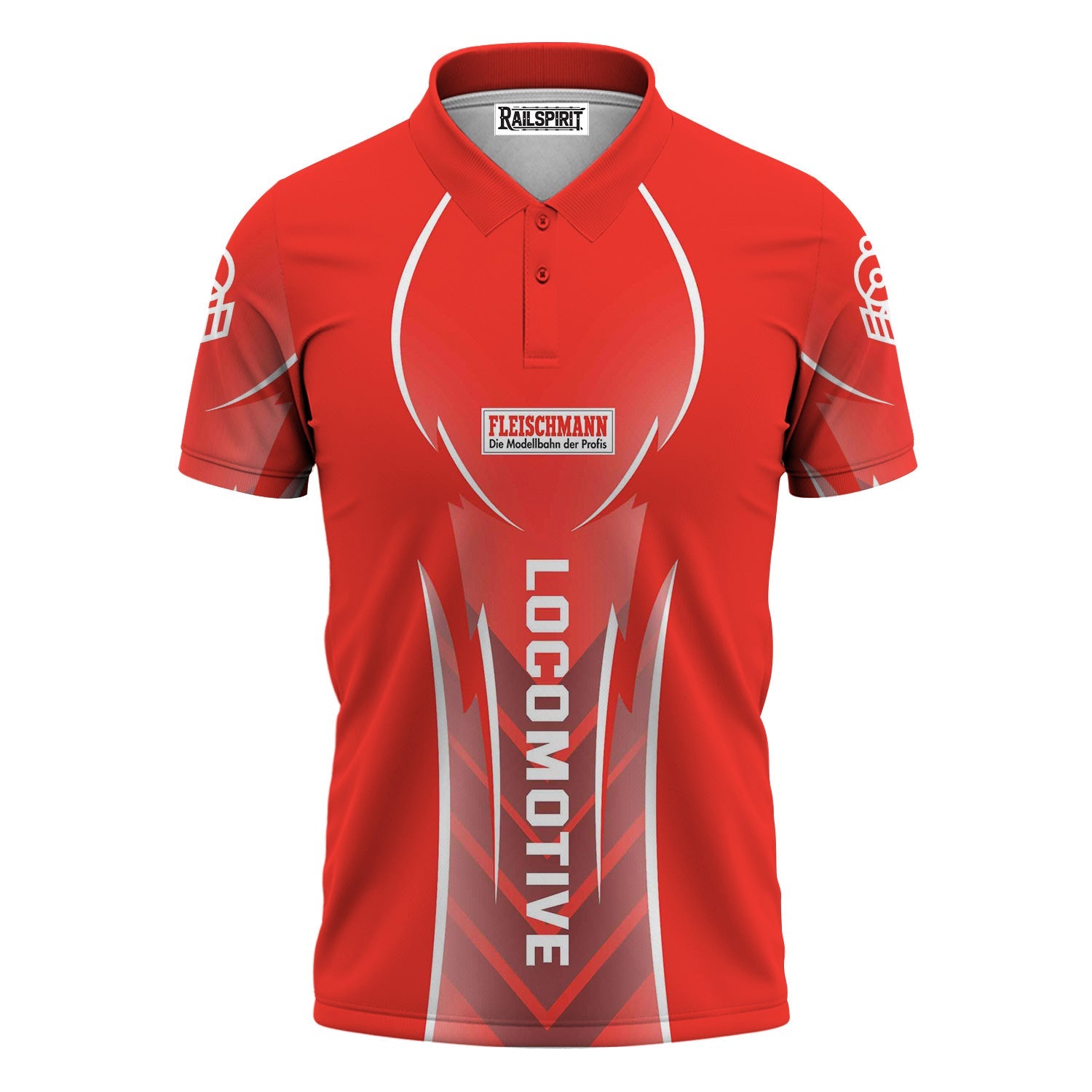 Railspirit Personalized Fleischmann And Western Railroad Polo Shirt Striking Line Style Train Shirt For Locomotive Lovers