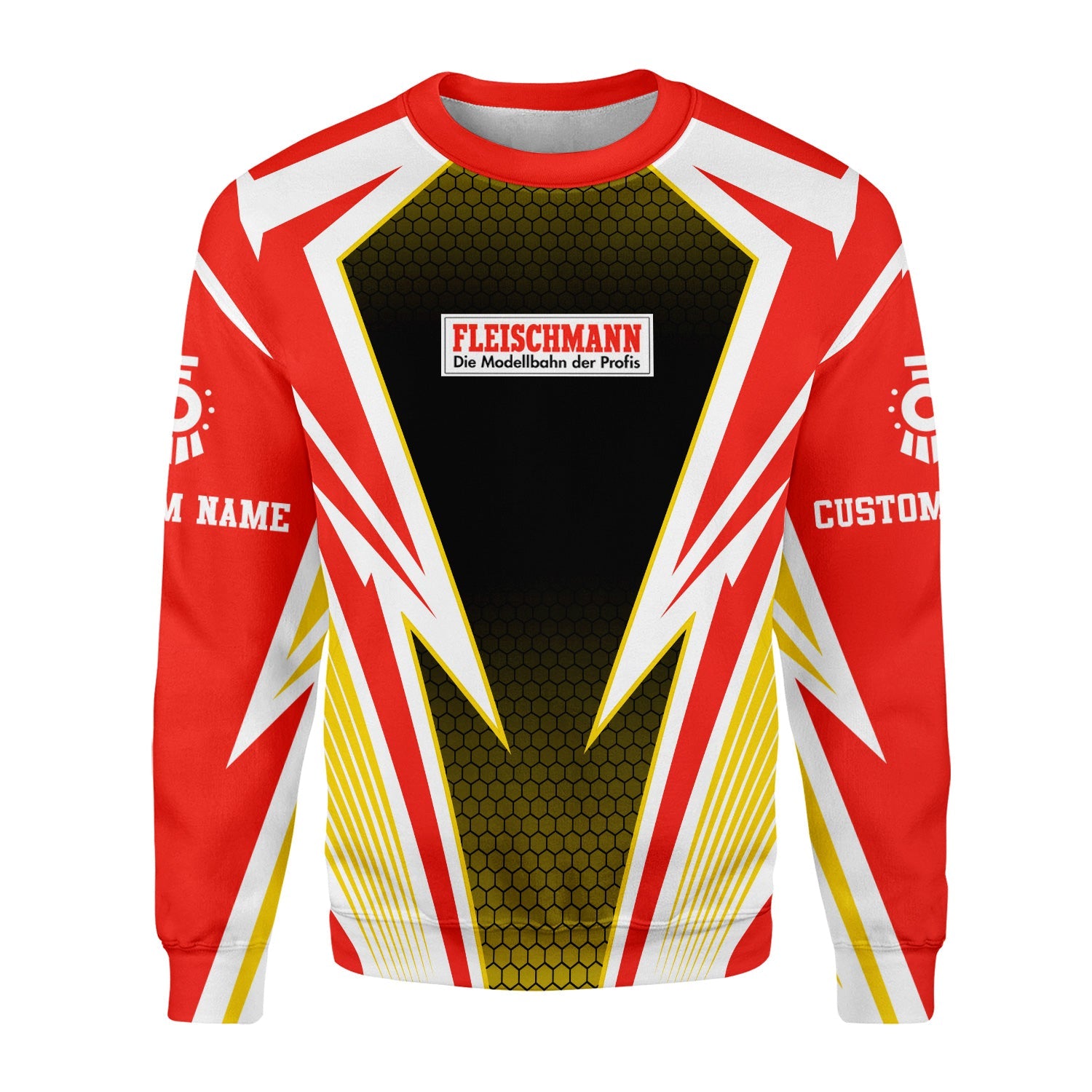 Railspirit Personalized Fleischmann And Western Railroad Sweatshirt Lightning Graphic Style Shirt Gift Idea For Train Lover