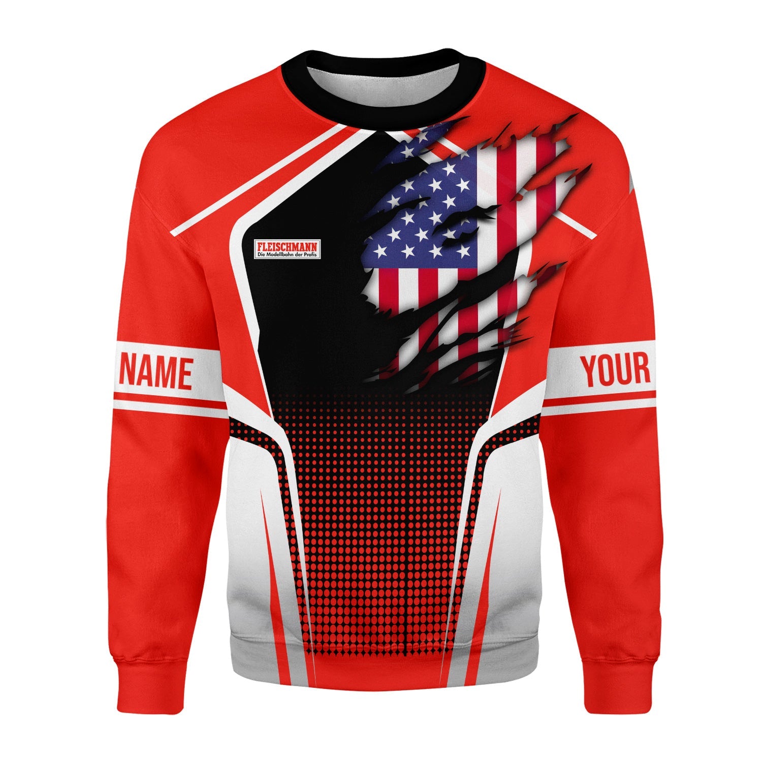 Railspirit Personalized Fleischmann And Western Railroad Sweatshirt American Eagle Vintage Train Shirt