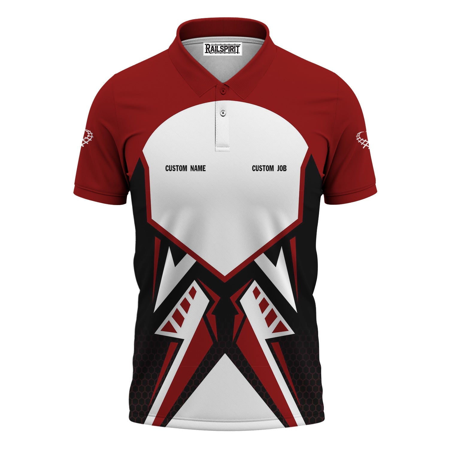 Railspirit Personalized Western Maryland Railway Polo Shirt Vibriant Style with Custom Position Train Shirt