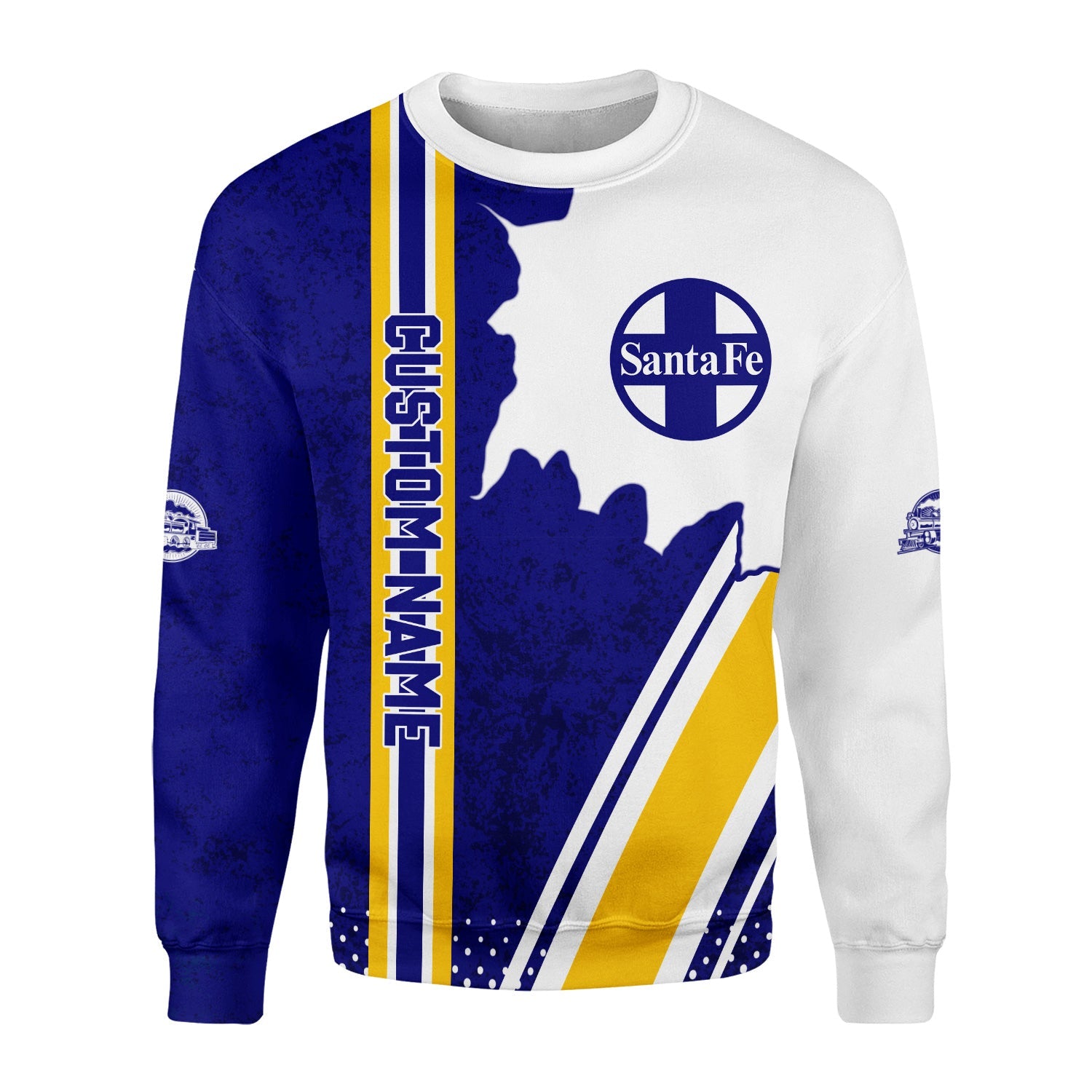 Railspirit Personalized Santa Fe Railway Sweatshirt Atchison, Topeka and Santa Fe Railway All Over Printed Unisex Shirt