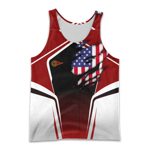 Railspirit Personalized Western Maryland Railway Men Tank Top American Eagle Vintage Train Shirt