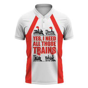 Railspirit Custom Name Western Maryland Railway Polo Shirt Yes I Need All Those Train Printed Shirt