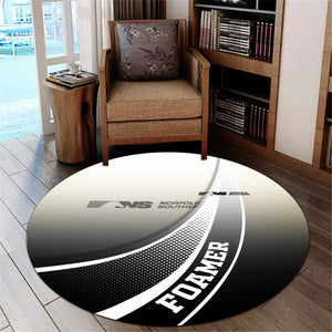 Railspirit Norfolk Southern Railway Round Mat Railway-Themed Style Mat Gift Idea For Trainspotter