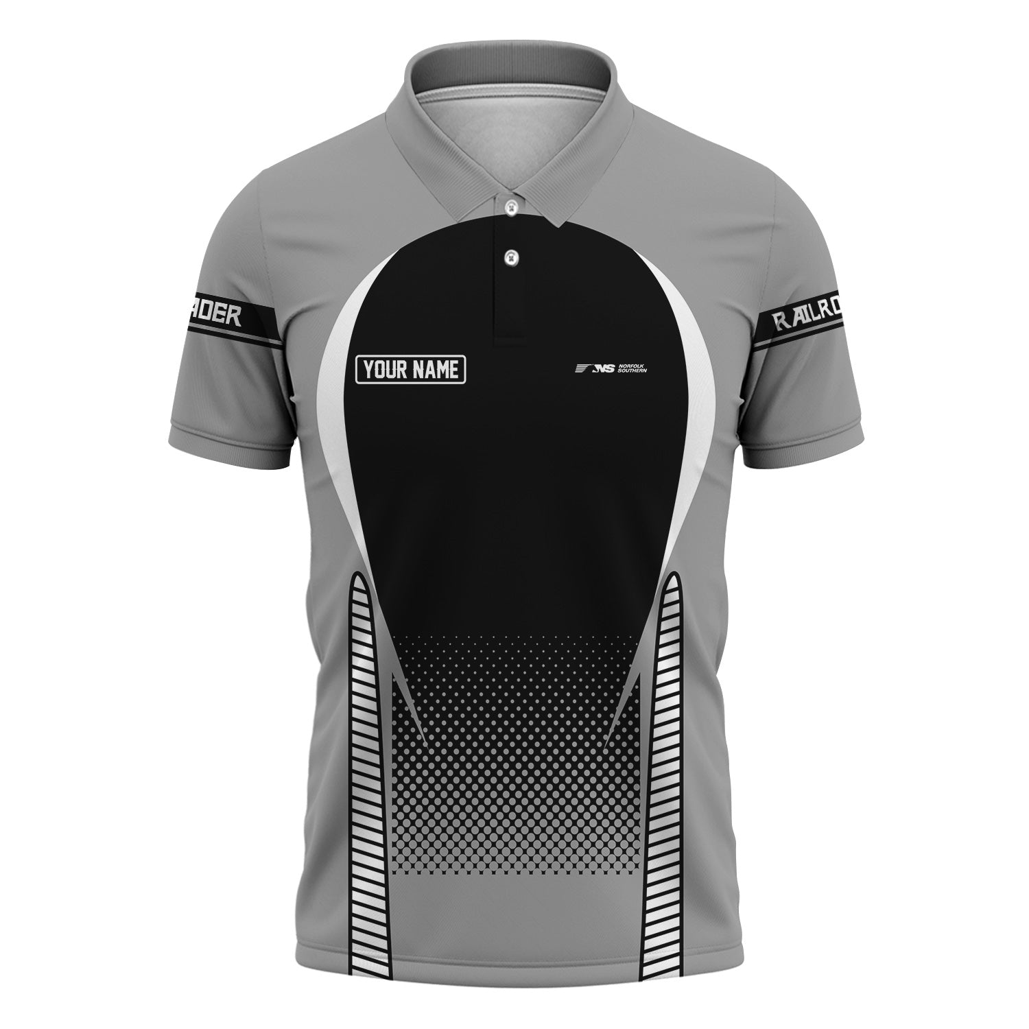 Railspirit Personalized Norfolk Southern Railway Polo Shirt Stress Is Caused By Not Having Enough Trains Shirt All Over Print