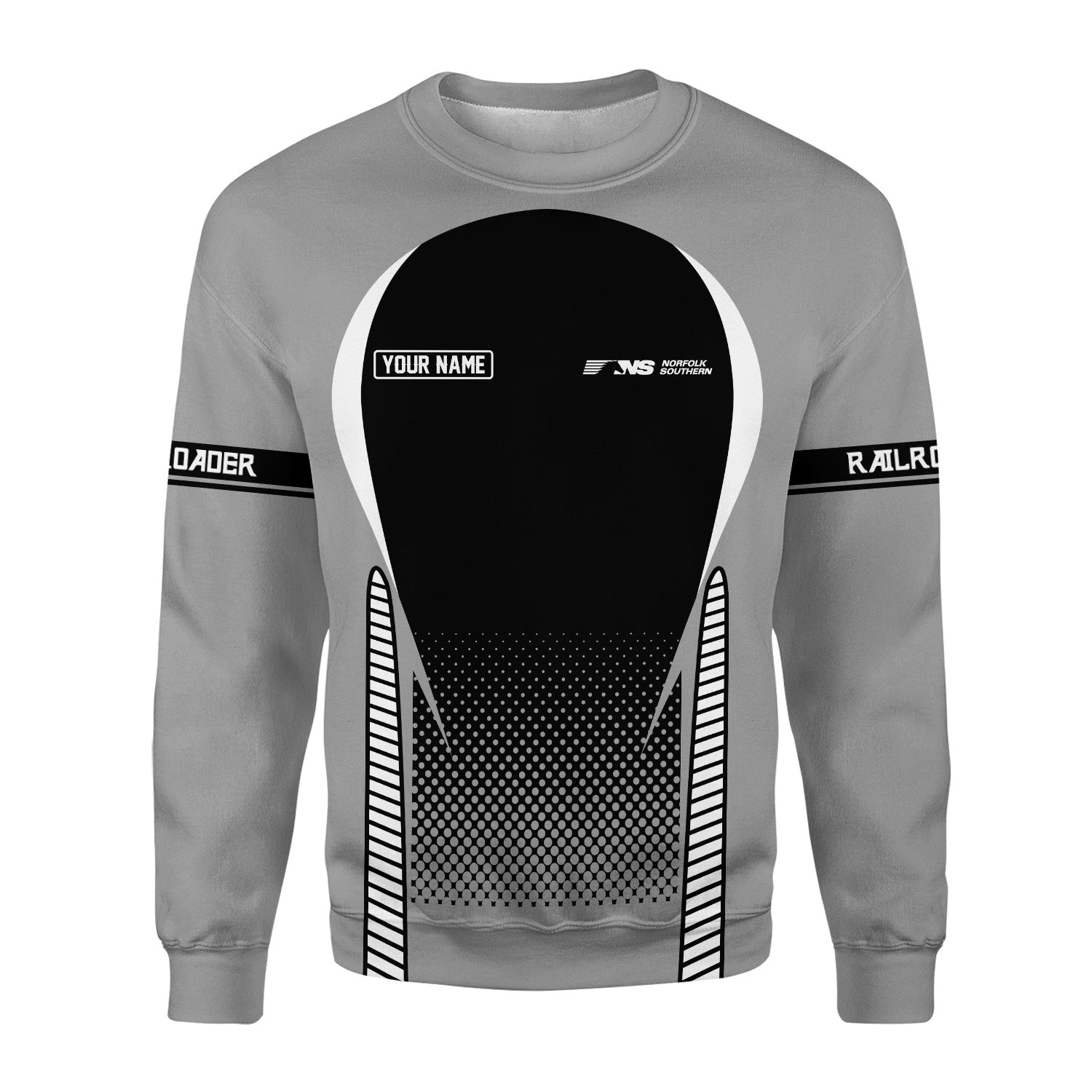 Railspirit Personalized Norfolk Southern Railway Sweatshirt Stress Is Caused By Not Having Enough Trains Shirt All Over Print Shirt