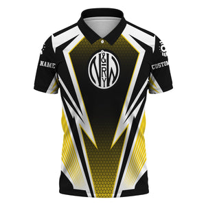 Railspirit Personalized Norfolk and Western Railway Polo Shirt Lightning Graphic Style N&W Shirt Gift Idea For Train Lover