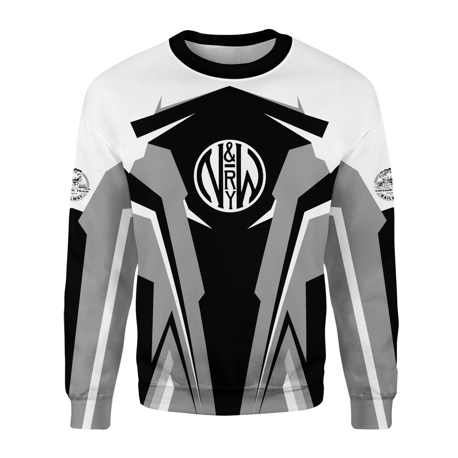 Railspirit Personalized Norfolk and Western Railway Sweatshirt N&W Strong Line Style Train Unisex Shirt All Over Print