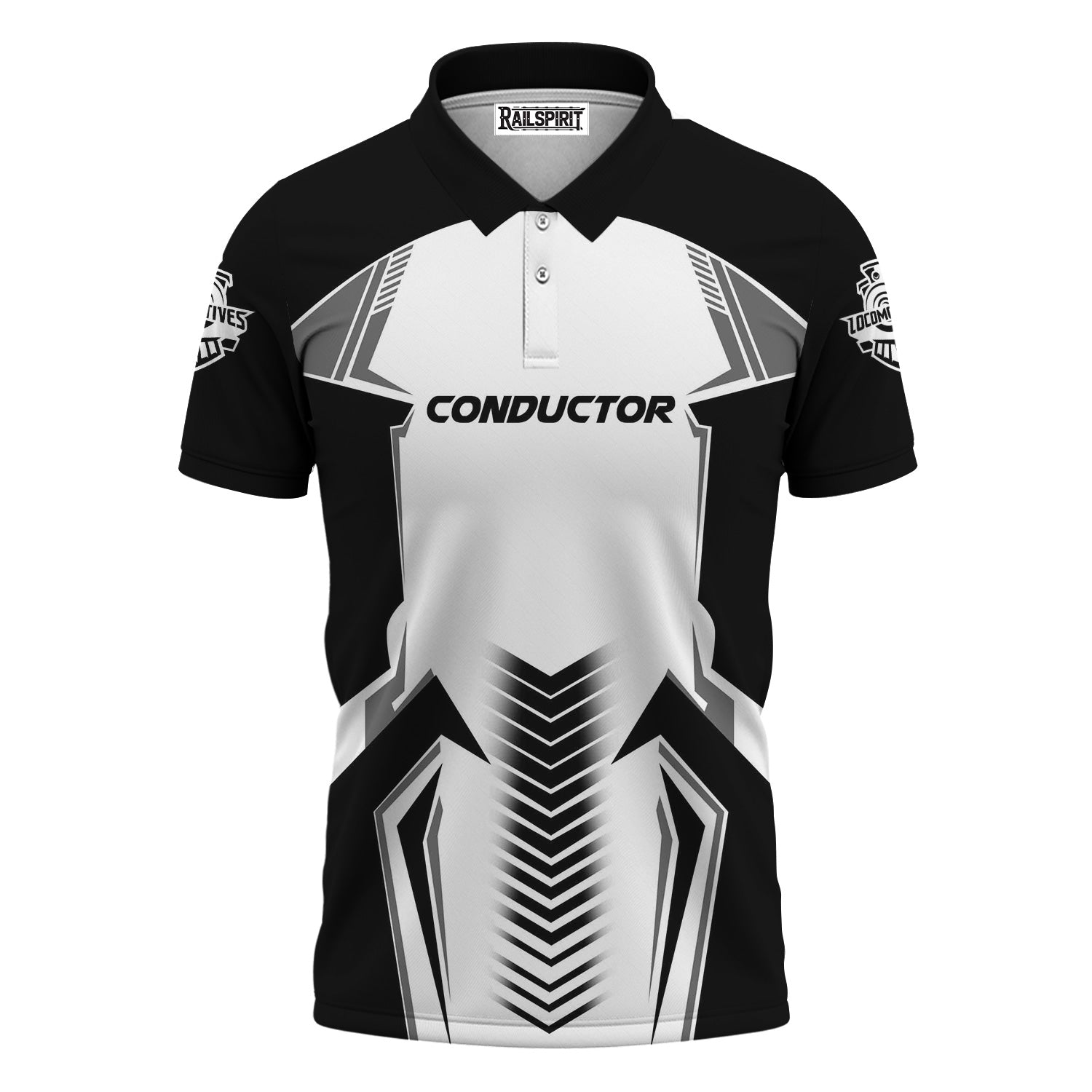 Railspirit Personalized Norfolk and Western Railway Polo Shirt Standout Style with Custom Position N&W Train Shirt