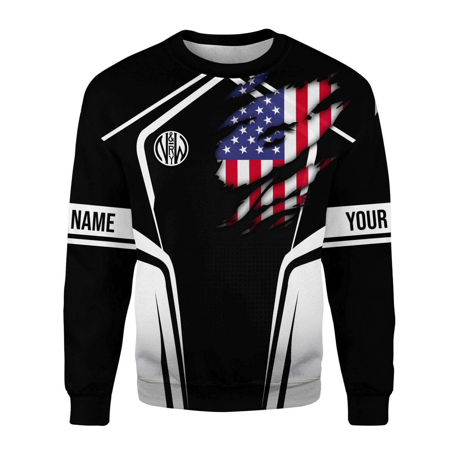 Railspirit Personalized Norfolk and Western Railway Sweatshirt American Eagle Vintage Train N&W Shirt