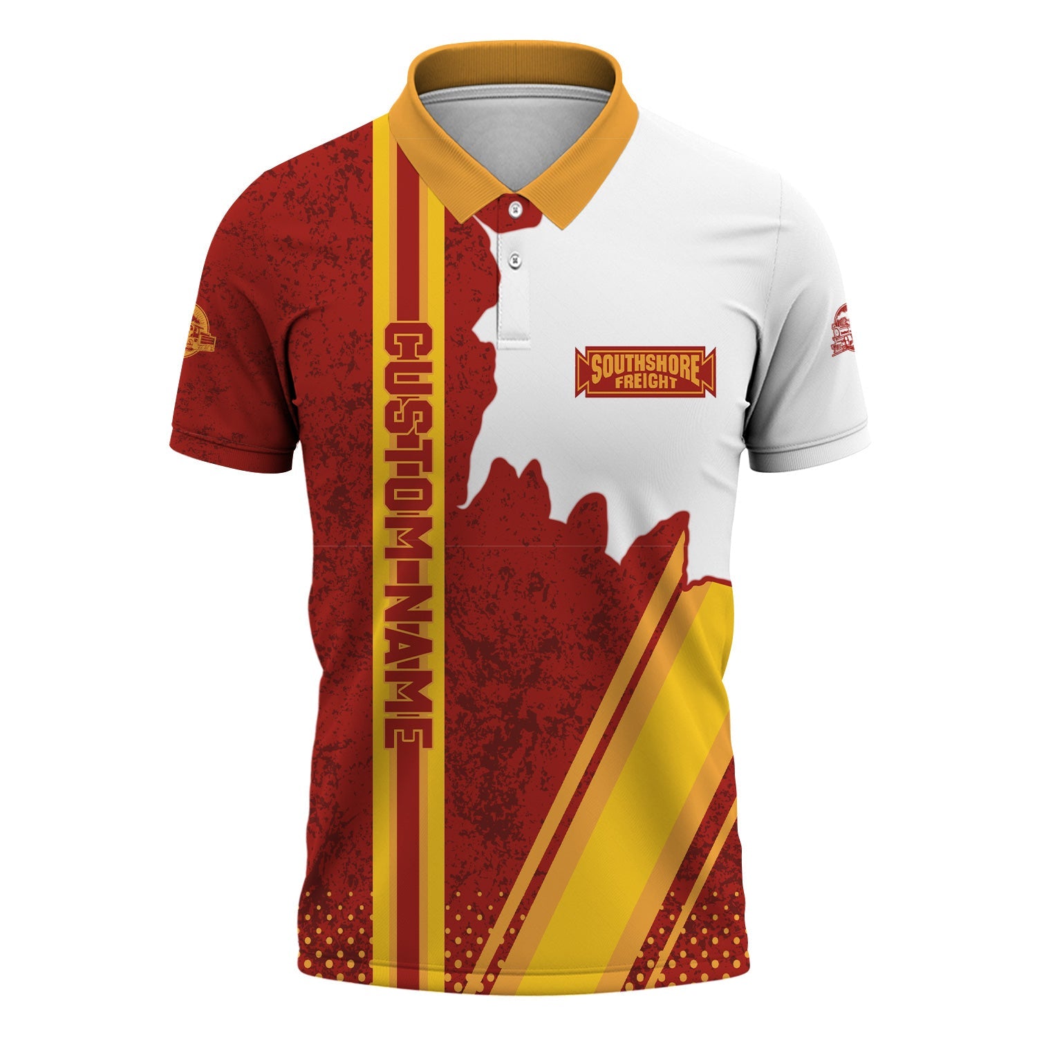 Railspirit Personalized Chicago South Shore and South Bend Railroad Polo Shirt All Over Printed Unisex Shirt