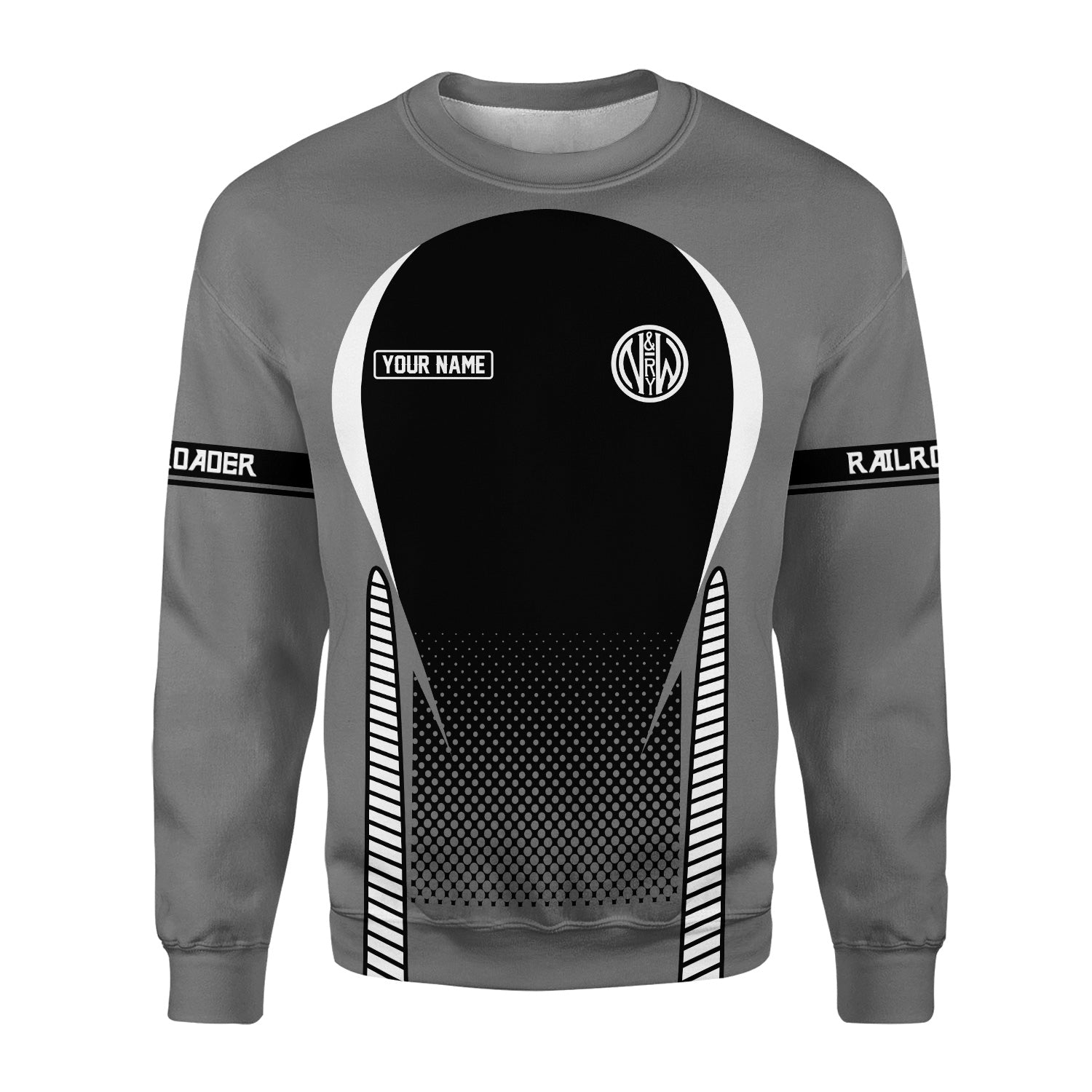 Railspirit Personalized Norfolk and Western Railway Sweatshirt Stress Is Caused By Not Having Enough Trains N&W Shirt All Over Print Shirt