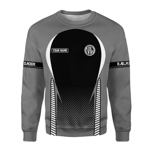 Railspirit Personalized Norfolk and Western Railway Sweatshirt Stress Is Caused By Not Having Enough Trains N&W Shirt All Over Print Shirt