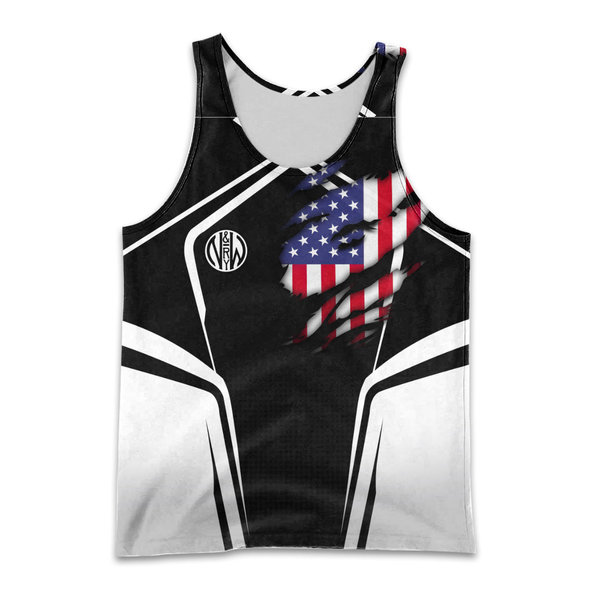 Railspirit Personalized Norfolk and Western Railway Men Tank Top American Eagle Vintage Train N&W Shirt