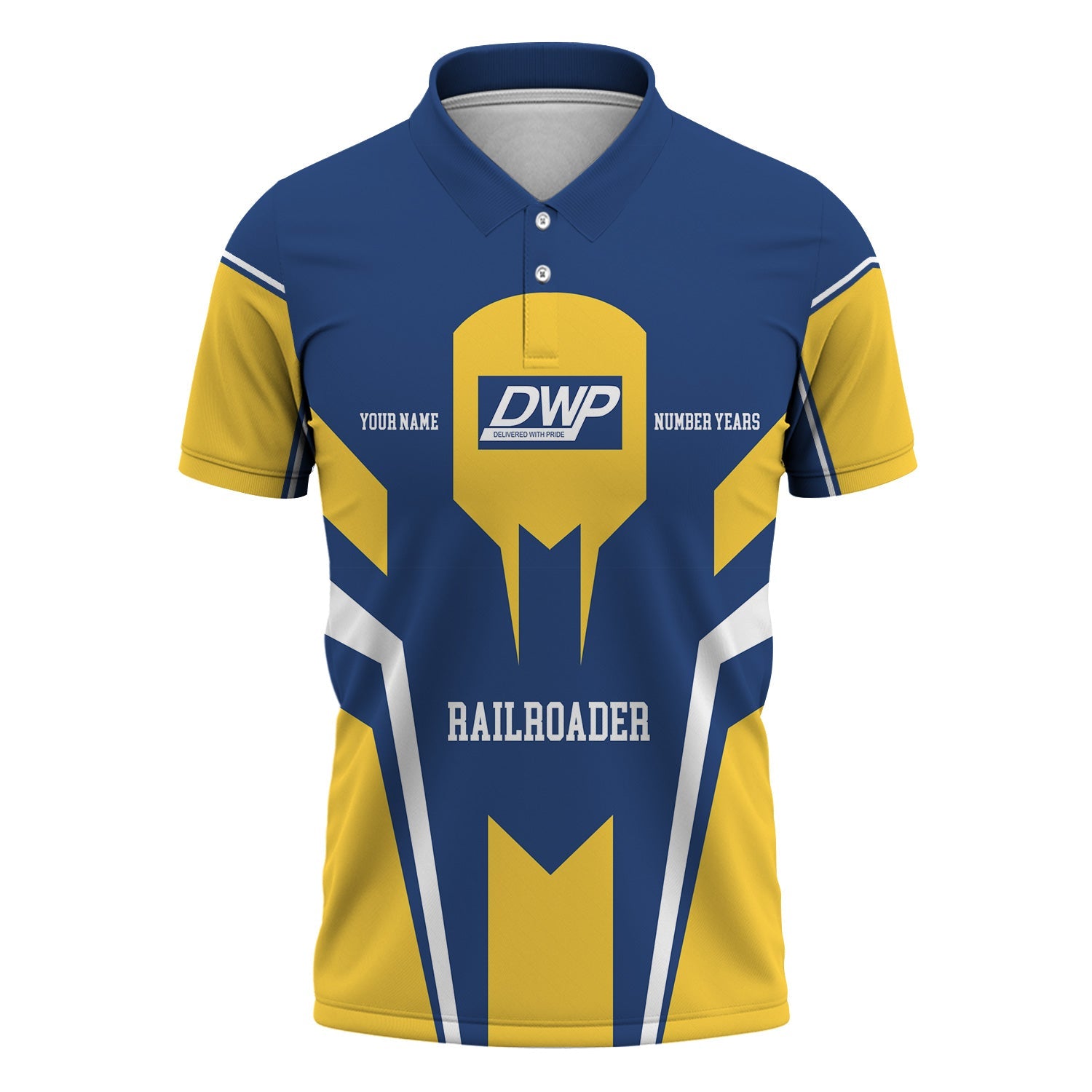 Railspirit Personalized Duluth, Winnipeg and Pacific Railway Polo Shirt Custom Year Railroader Shirt Gift Idea For Train Lover