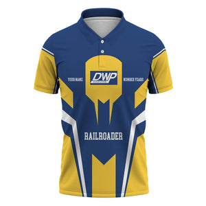 Railspirit Personalized Duluth, Winnipeg and Pacific Railway Polo Shirt Custom Year Railroader Shirt Gift Idea For Train Lover