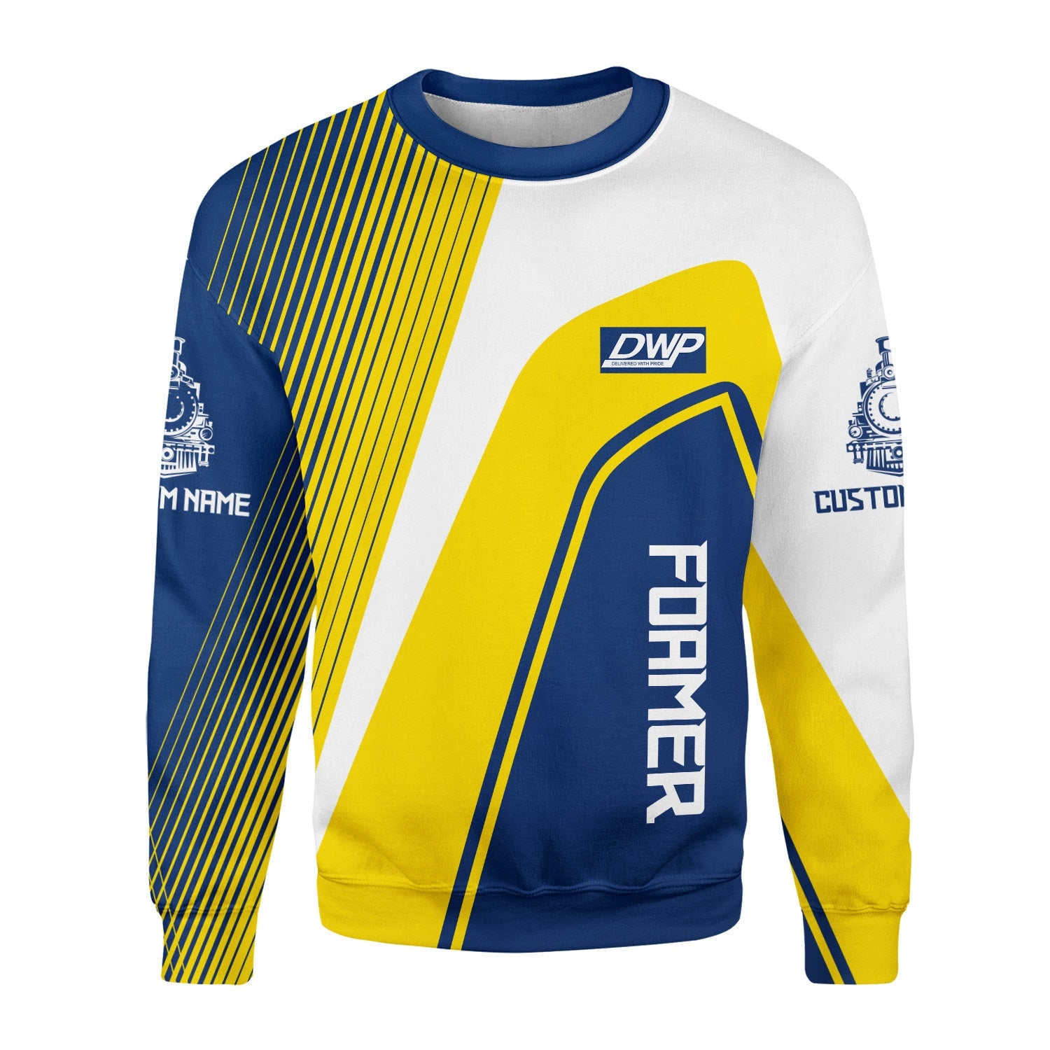 Railspirit Personalized Duluth, Winnipeg and Pacific Railway Sweatshirt Vibrant Striking Style Shirt For Rail Enthusiasts