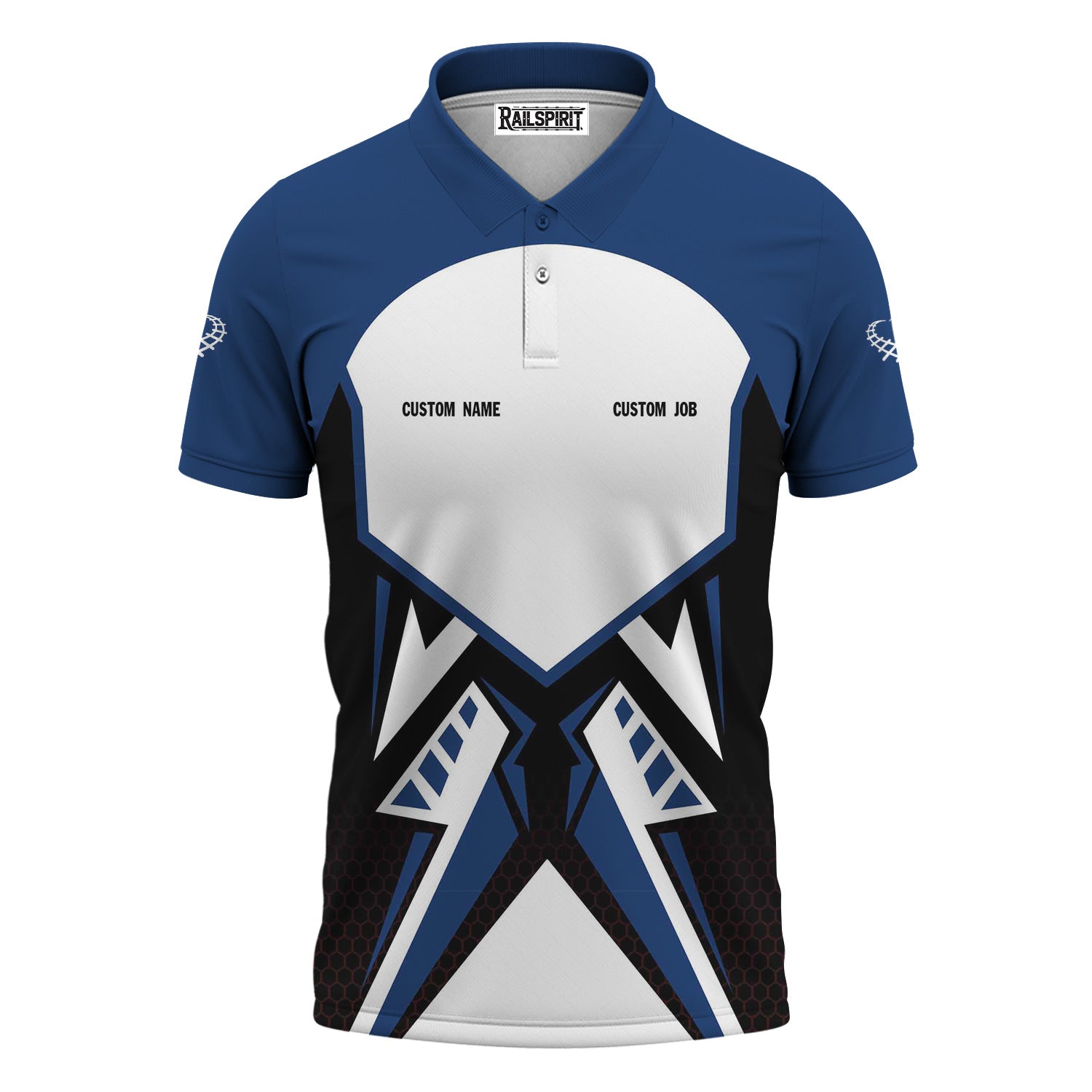 Railspirit Personalized Duluth, Winnipeg and Pacific Railway Polo Shirt Vibriant Style with Custom Position Train Shirt