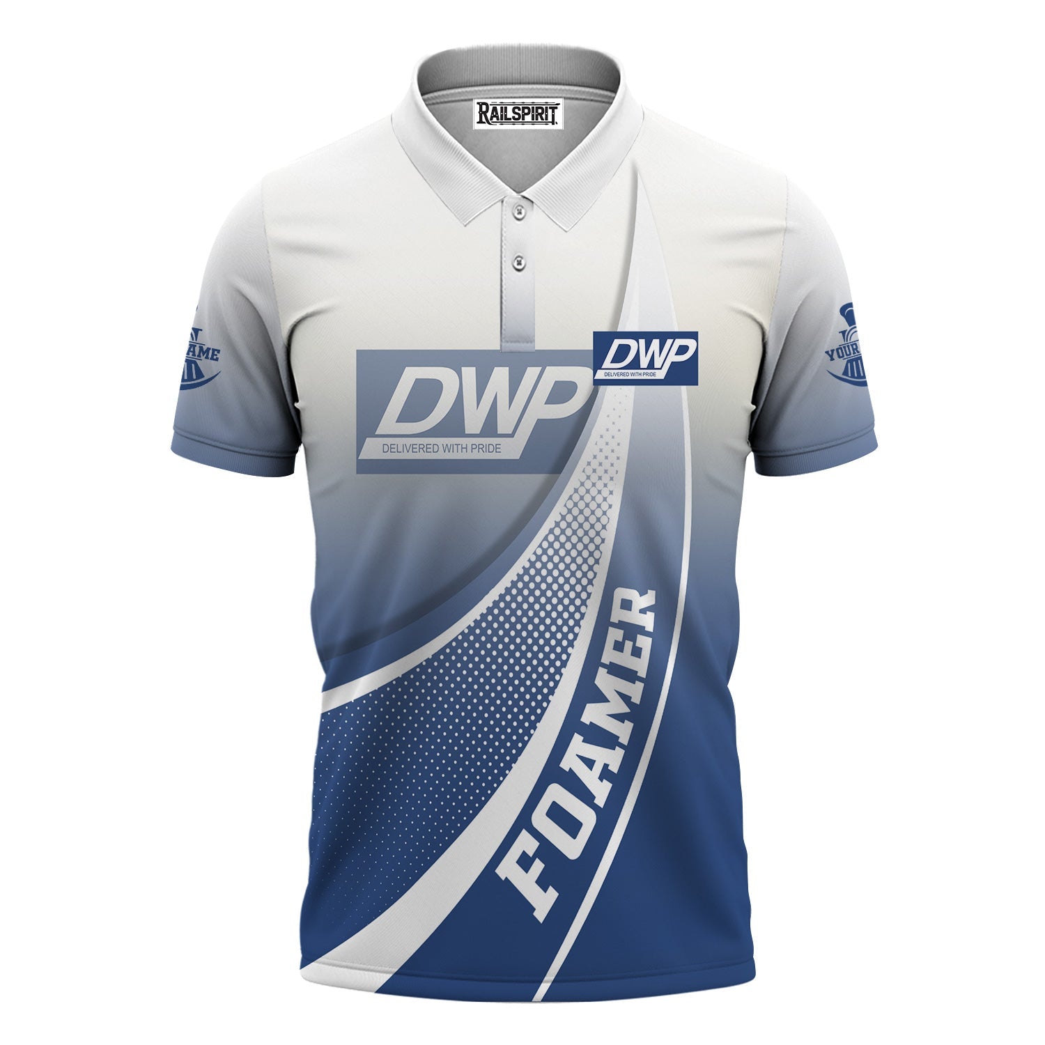 Railspirit Personalized Duluth, Winnipeg and Pacific Railway Polo Shirt Railway-Themed Style Shirt Gift Idea For Trainspotter