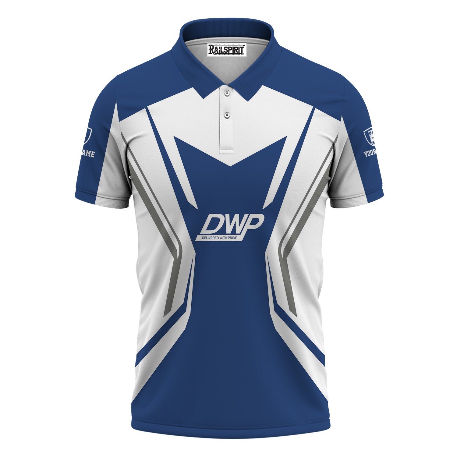 Railspirit Personalized Duluth, Winnipeg and Pacific Railway Polo Shirt Unique Style with Custom Job Train Shirt