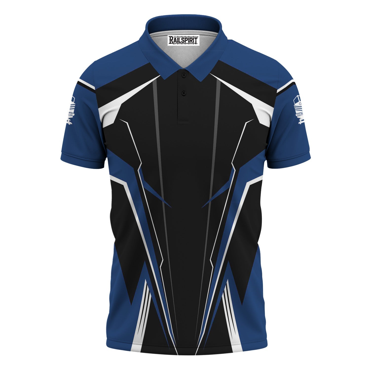 Railspirit Personalized Duluth, Winnipeg and Pacific Railway Polo Shirt Lightning-Edge Design Train Shirt For Railroad Lovers