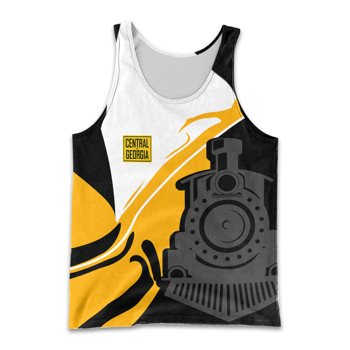 Railspirit Personalized Central of Georgia Railway Men Tank Top Flame-Inspired Style Shirt Gift Idea For Train Lovers