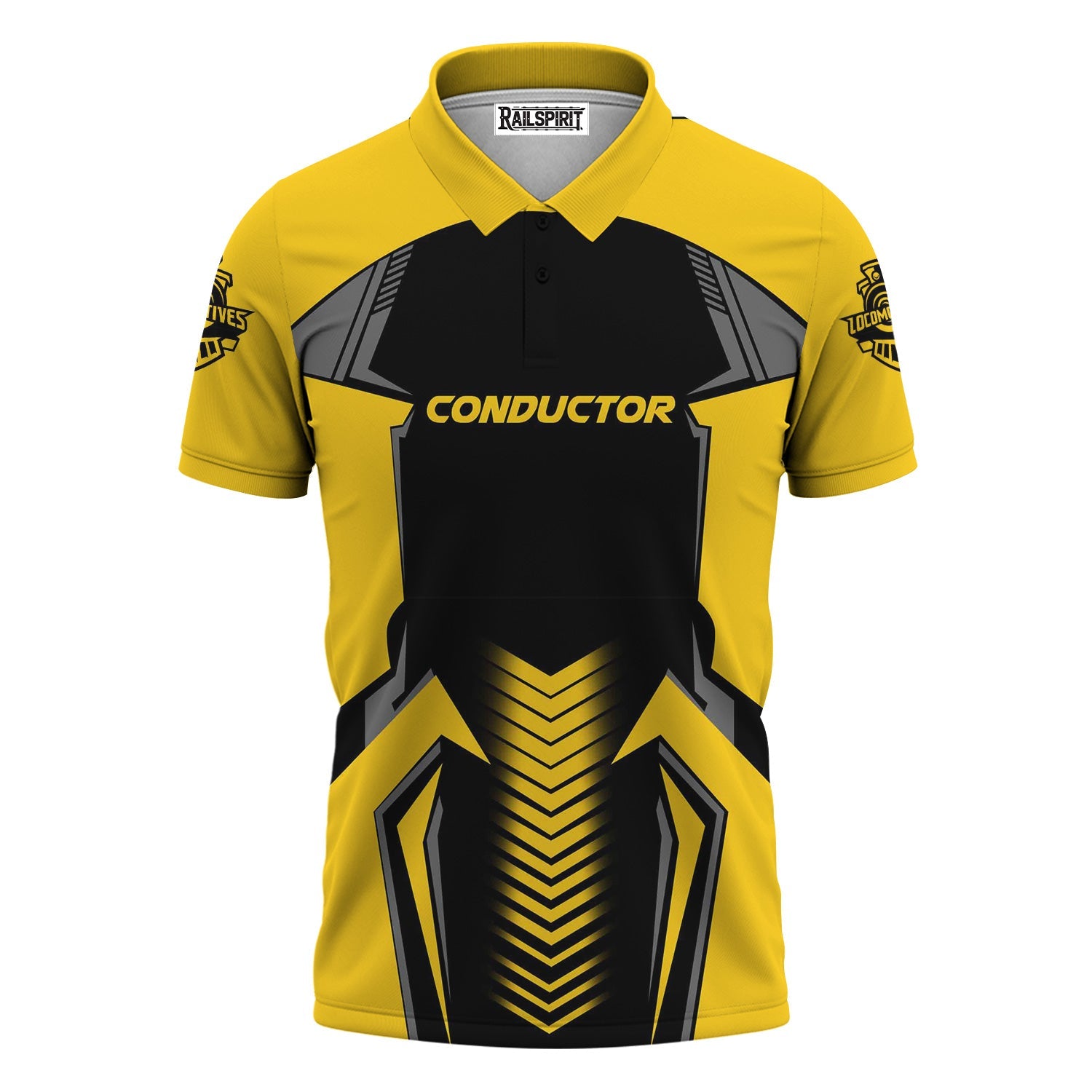 Railspirit Personalized Central of Georgia Railway Polo Shirt Standout Style with Custom Position Train Shirt