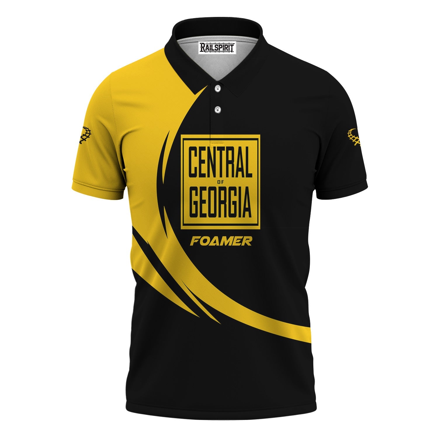 Railspirit Personalized Central of Georgia Railway Polo Shirt Unique Graphic Style Shirt For Train Enthusiasts