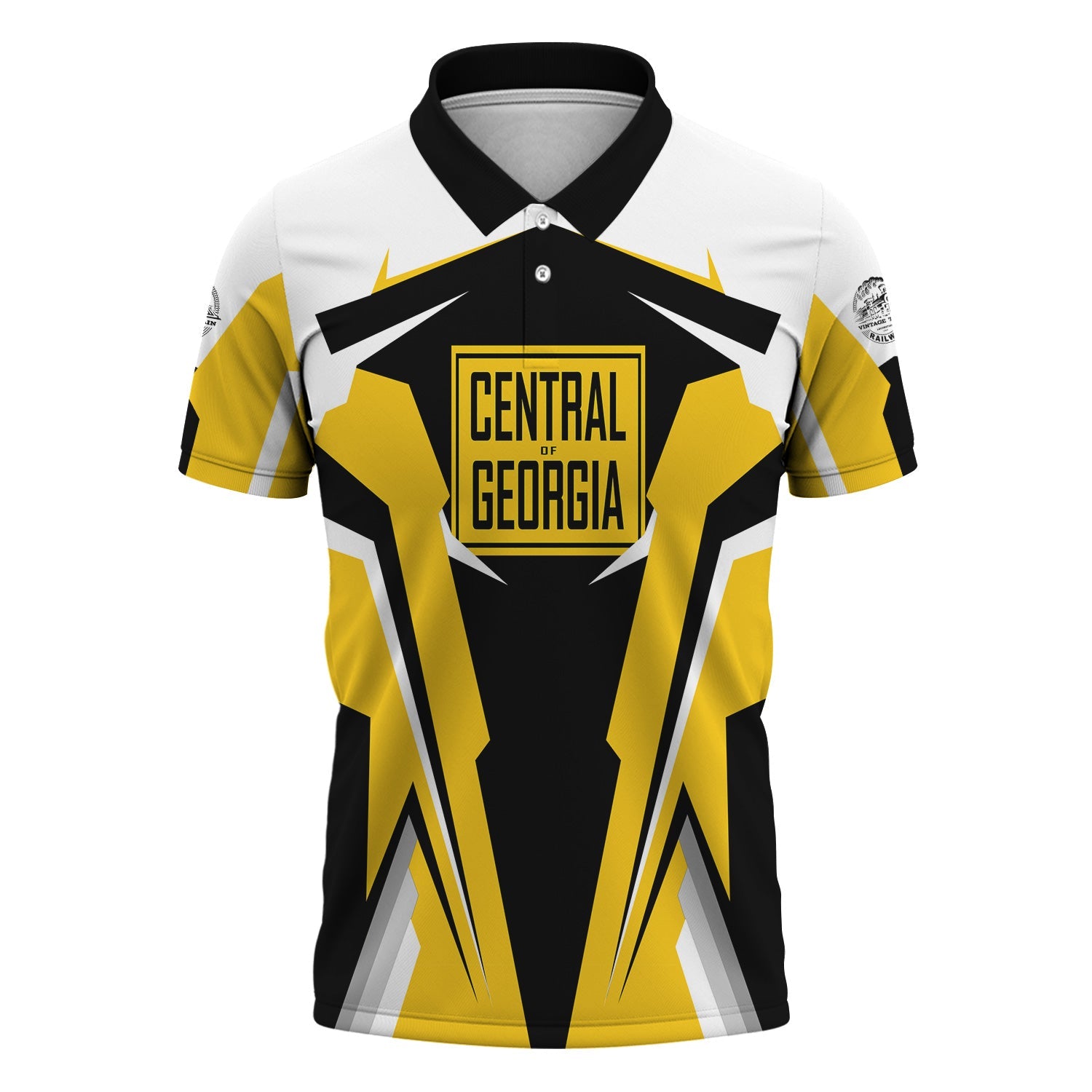 Railspirit Personalized Central of Georgia Railway Polo Shirt Strong Line Style Train Unisex Shirt All Over Print