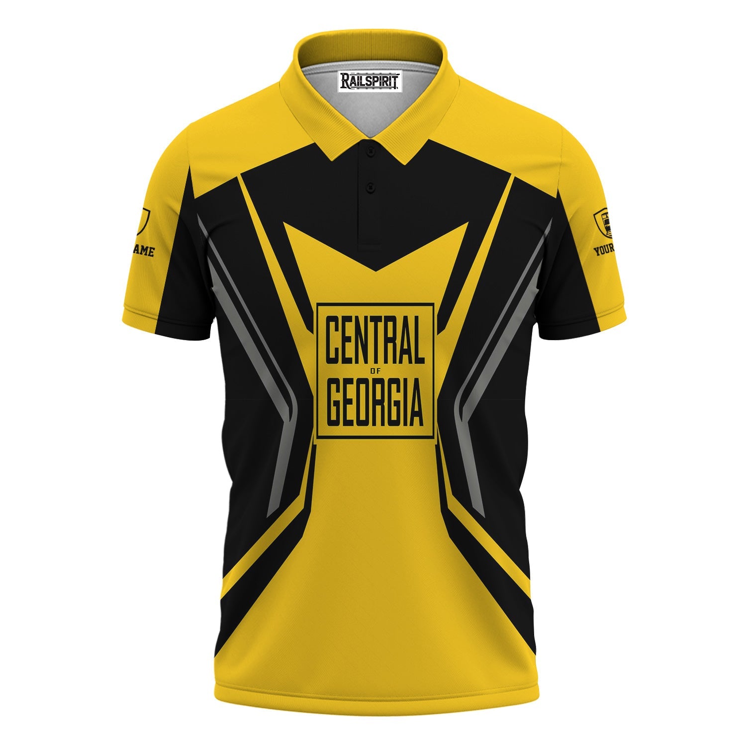 Railspirit Personalized Central of Georgia Railway Polo Shirt Unique Style with Custom Job Train Shirt