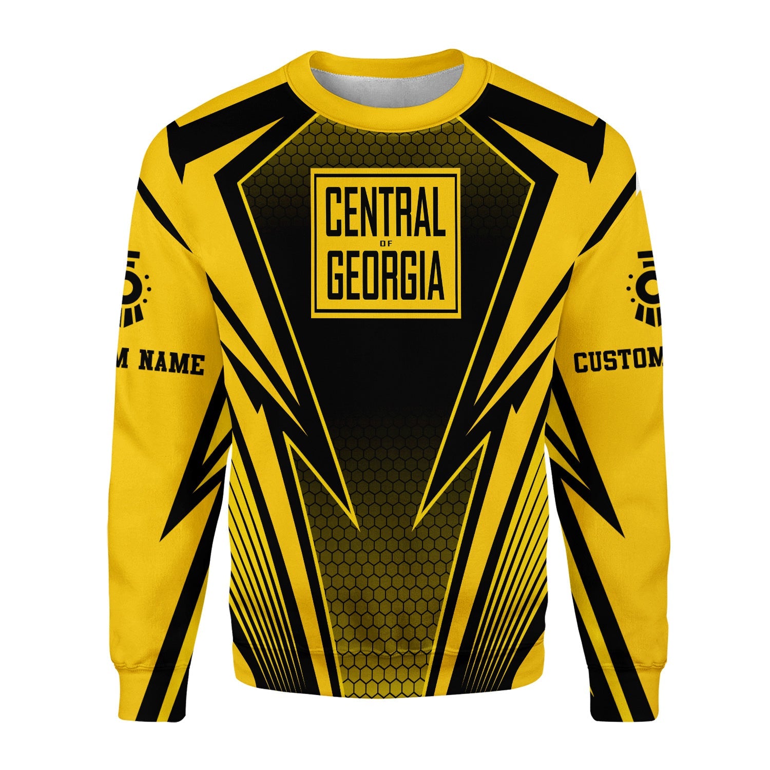 Railspirit Personalized Central of Georgia Railway Sweatshirt Lightning Graphic Style Shirt Gift Idea For Train Lover