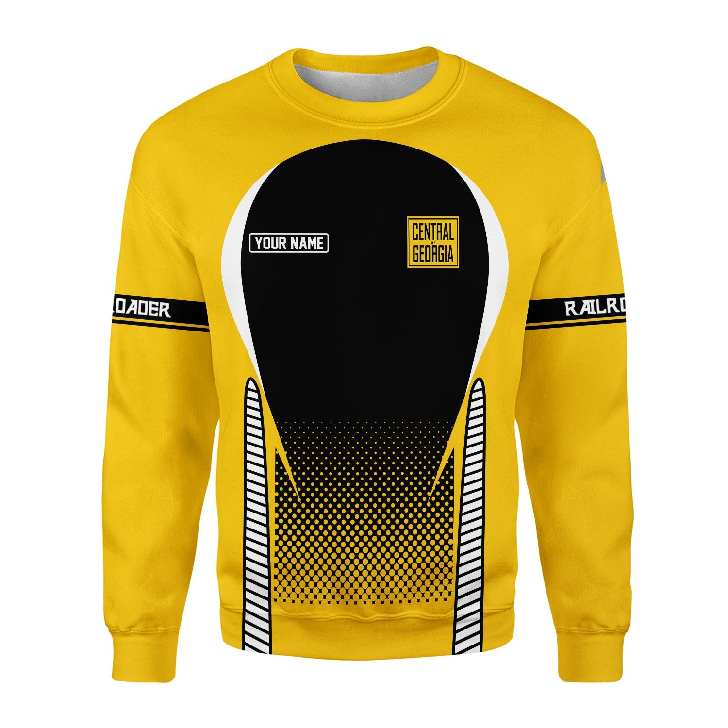 Railspirit Personalized Central of Georgia Railway Sweatshirt Stress Is Caused By Not Having Enough Trains Shirt All Over Print Shirt