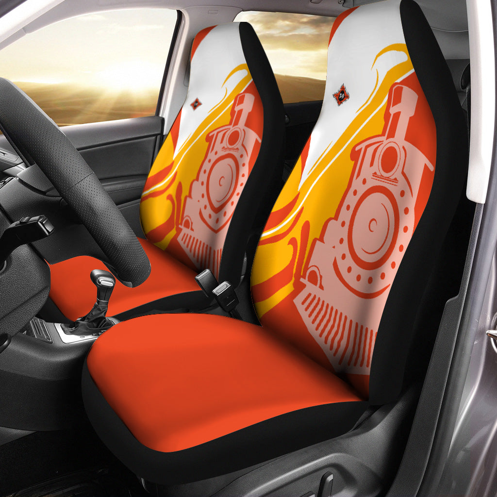 Railspirit Texas and Pacific Railway Car Seat Cover Flame-Inspired Style Seat Cover Gift Idea For Train Lovers