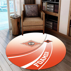 Railspirit Texas and Pacific Railway Round Mat Railway-Themed Style Mat Gift Idea For Trainspotter