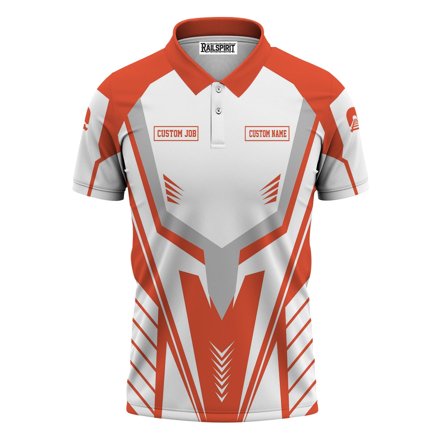 Railspirit Personalized Texas and Pacific Railway Polo Shirt Workwear-Inspired with Custom Position Train Shirt