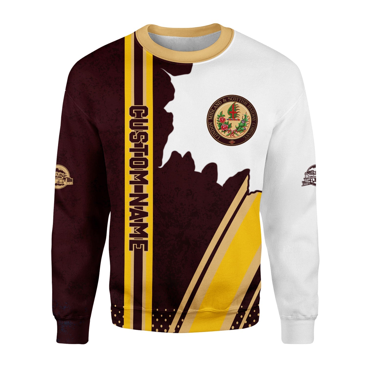 Railspirit Personalized London, Midland and Scottish Railway Sweatshirt All Over Printed Unisex Shirt