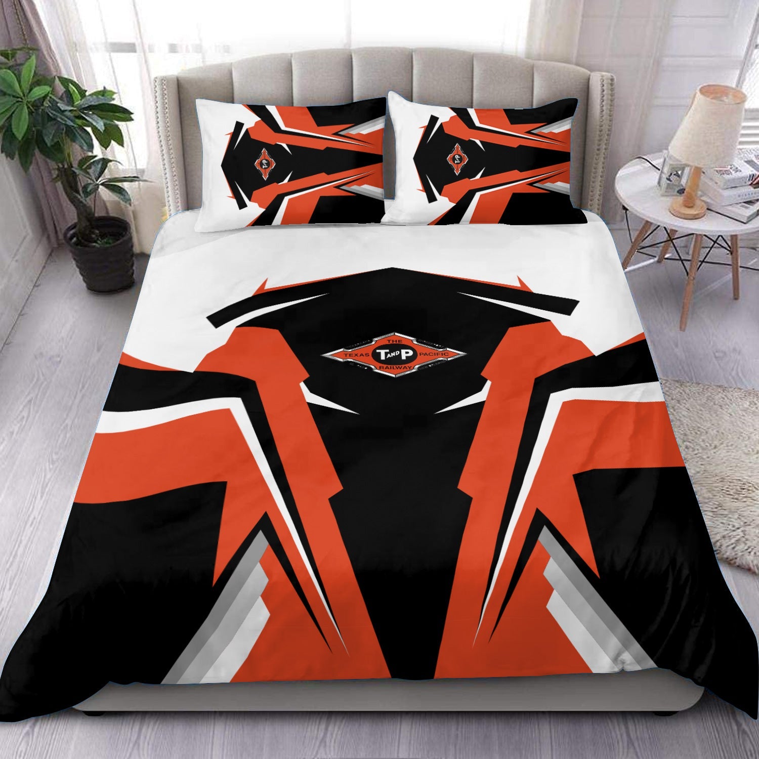 Railspirit Texas and Pacific Railway Bedding Set Strong Line Style Bedding Set All Over Print