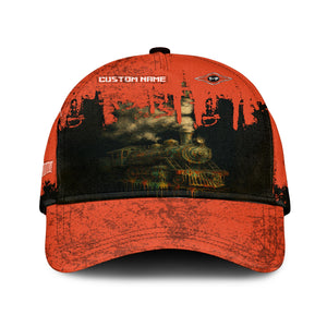 Railspirit Personalized Texas and Pacific Railway Classic Cap Vintage Train Art Style Cap For Locomotive Fans