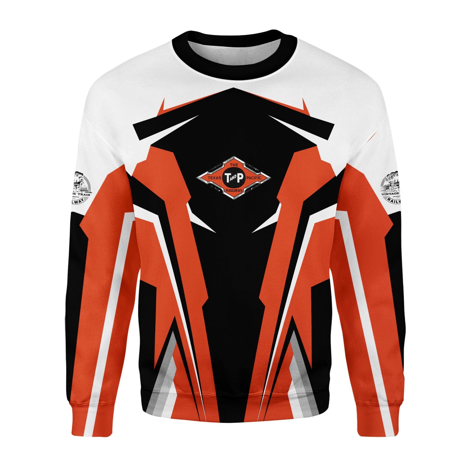 Railspirit Personalized Texas and Pacific Railway Sweatshirt Strong Line Style Train Unisex Shirt All Over Print