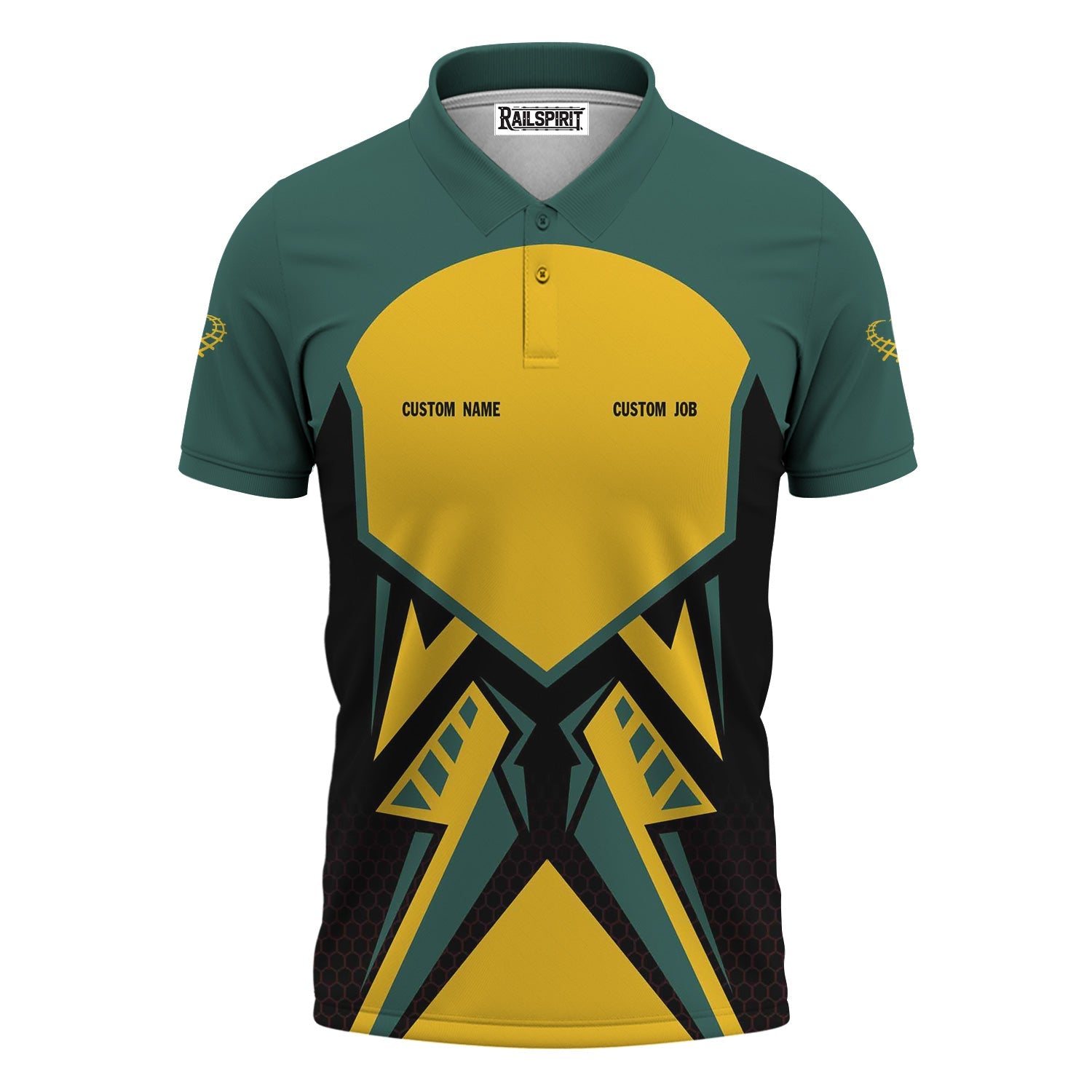 Railspirit Personalized Southern Railway U.S Polo Shirt Vibriant Style with Custom Position SOU Train Shirt