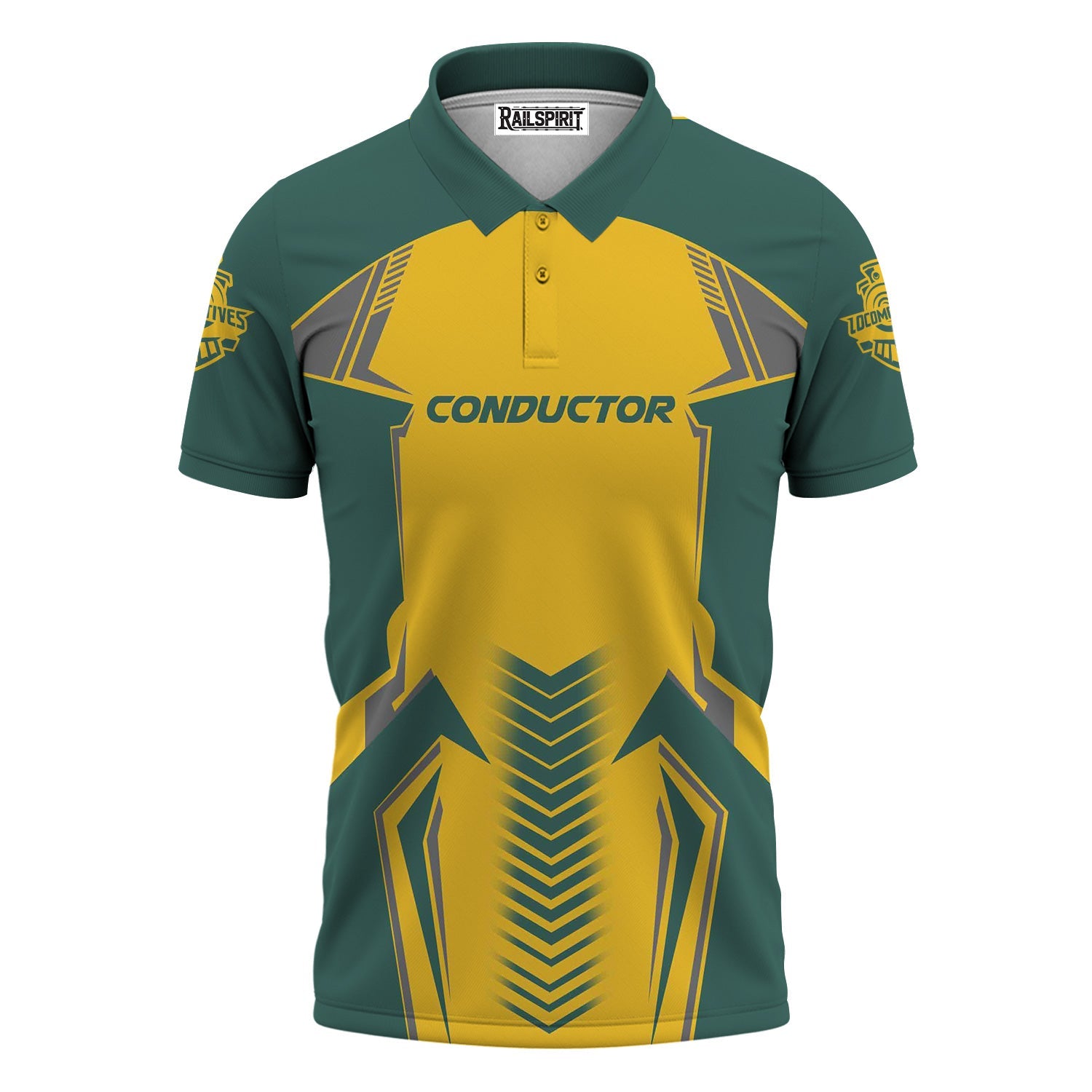 Railspirit Personalized Southern Railway U.S Polo Shirt Standout Style with Custom Position SOU Train Shirt