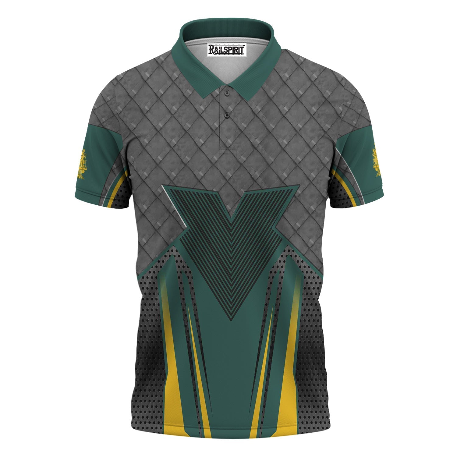 Railspirit Personalized Southern Railway U.S Polo Shirt Rugged Steel Vibes SOU Train Shirt All Over Print