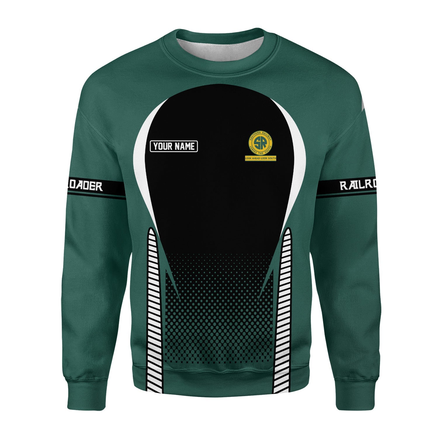 Railspirit Personalized Southern Railway U.S Sweatshirt Stress Is Caused By Not Having Enough Trains SOU Shirt All Over Print Shirt