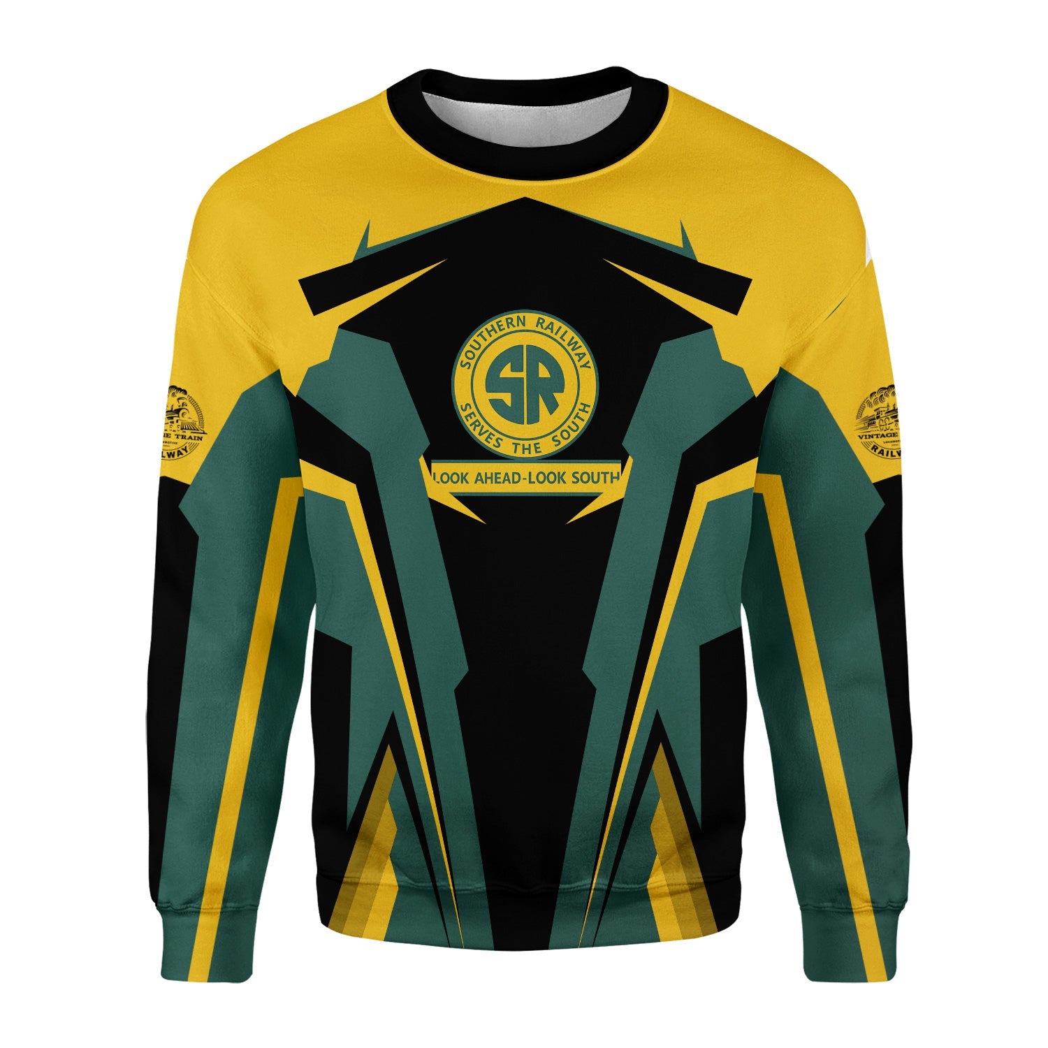 Railspirit Personalized Southern Railway U.S Sweatshirt SOU Strong Line Style Train Unisex Shirt All Over Print