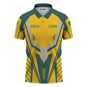 Railspirit Personalized Southern Railway U.S Polo Shirt Workwear-Inspired with Custom Position SOU Train Shirt