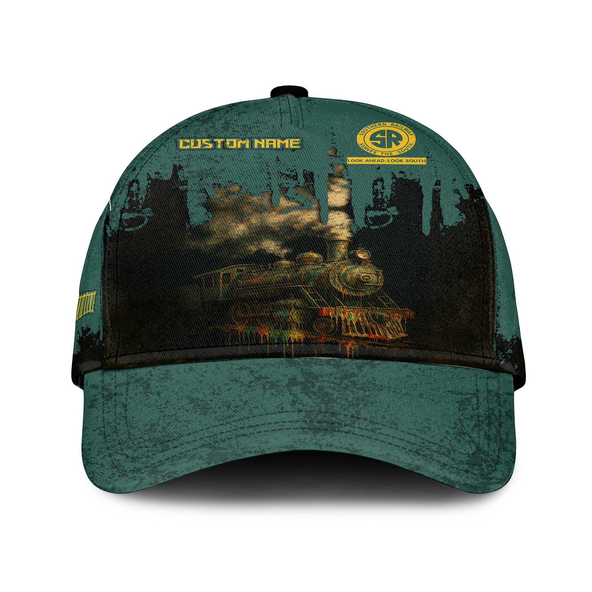 Railspirit Personalized Southern Railway U.S Classic Cap Vintage Train Art Style SOU Cap For Locomotive Fans